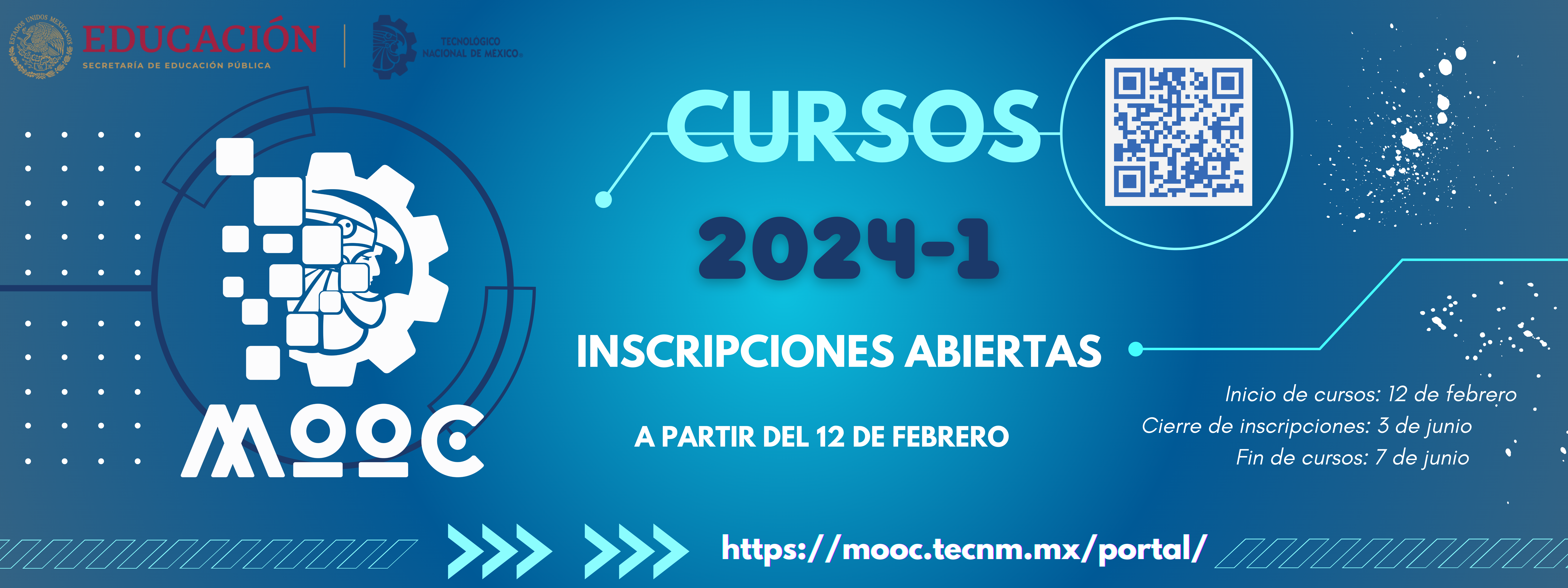 "CURSOS MOOC del TecNM" emisión 2024-1